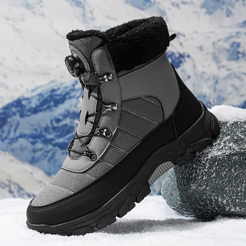 👢 Men’s Cozy Boots with Soft Faux Fur Lining - Water-Resistant & Thermal Insulated for Extreme Cold Weather ❄️🛡️