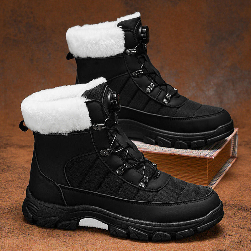 👢 Men’s Cozy Boots with Soft Faux Fur Lining - Water-Resistant & Thermal Insulated for Extreme Cold Weather ❄️🛡️