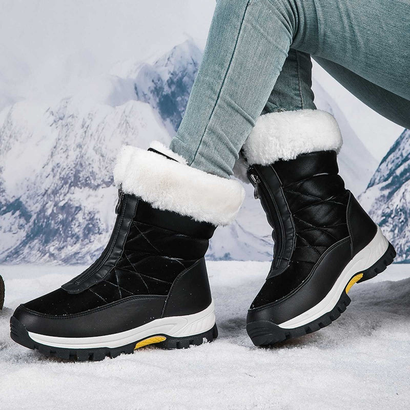 Women’s Non-Slip Warm Zipper Snow Boots