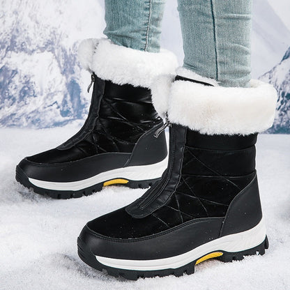 Women’s Non-Slip Warm Zipper Snow Boots