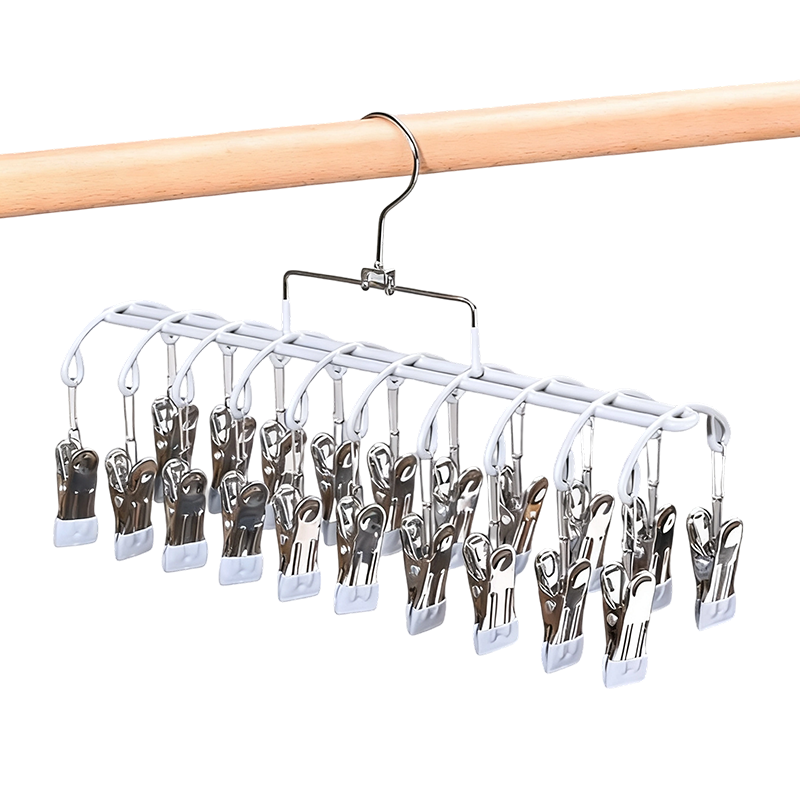 Stainless Steel Laundry Drying Rack with 20 Clips