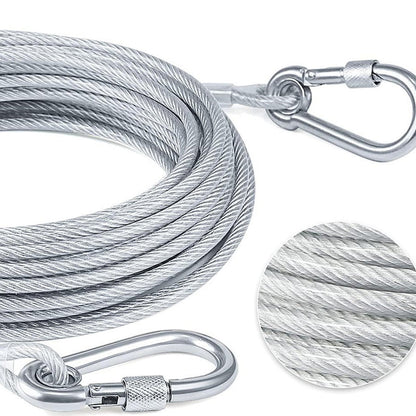 Multi-purpose galvanized steel cable with rust-resistant coating and high load capacity