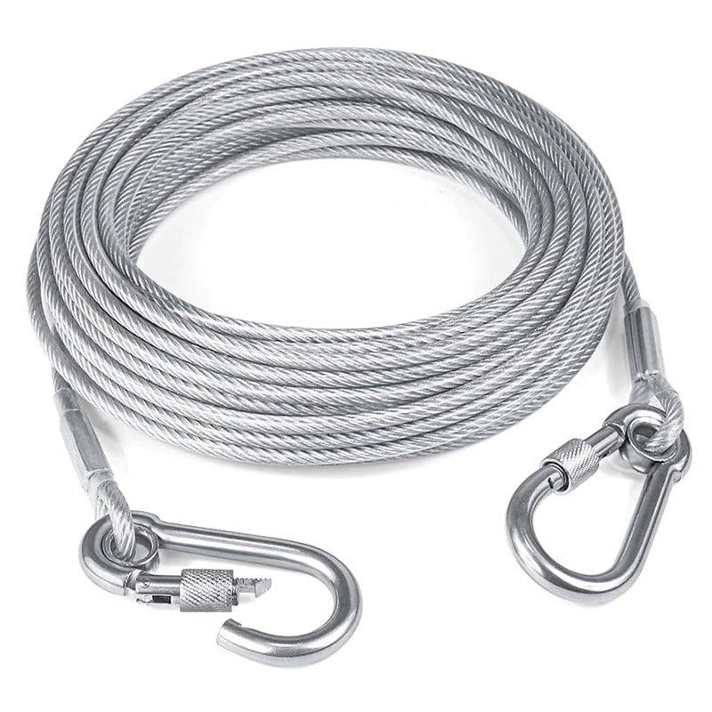 Multi-purpose galvanized steel cable with rust-resistant coating and high load capacity