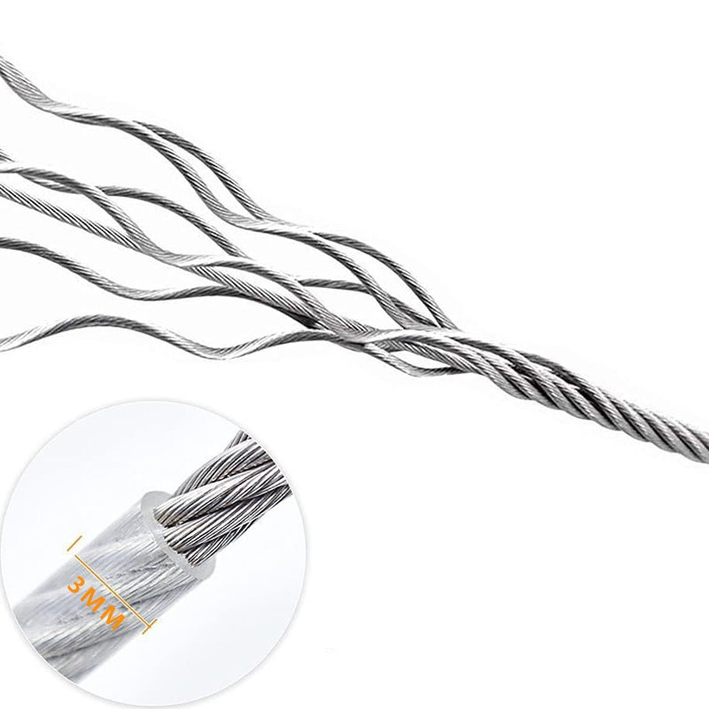 Multi-purpose galvanized steel cable with rust-resistant coating and high load capacity