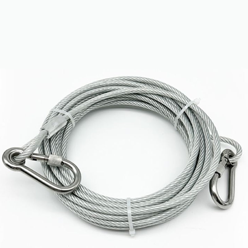 Multi-purpose galvanized steel cable with rust-resistant coating and high load capacity