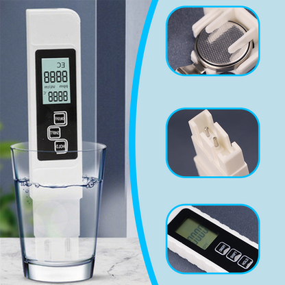 ✨【3-in-1 TDS Water Quality Tester - Lab-Grade Accuracy for Safe Hydration】✨