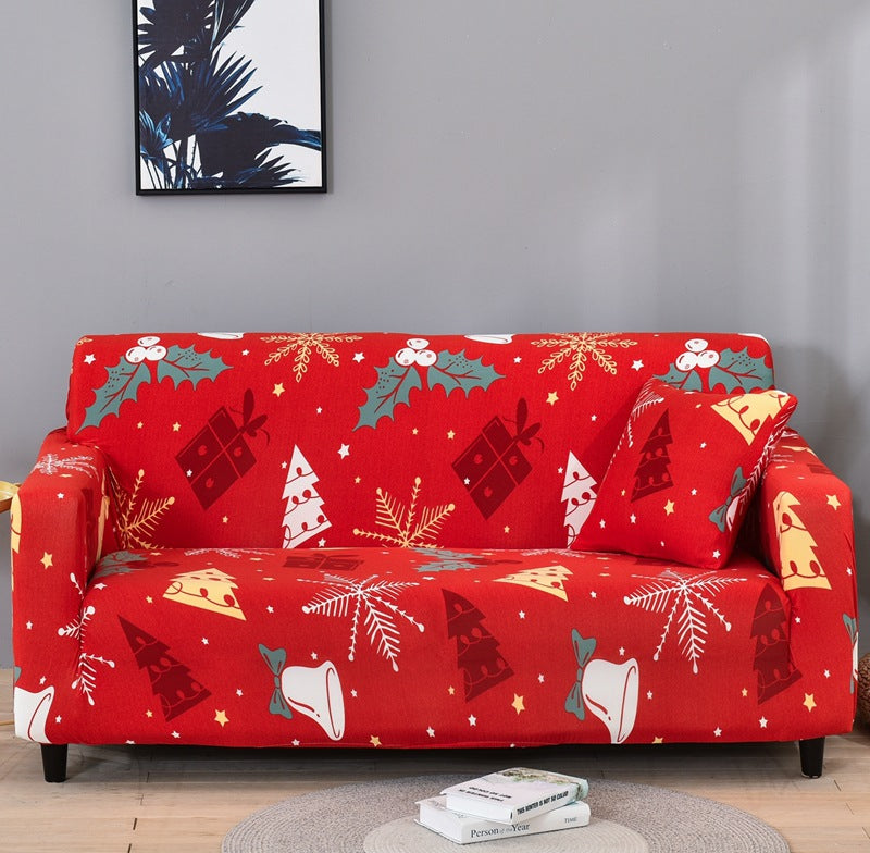 🛋️🎅🎄Christmas-Full-wrapped Universal Stretch Sofa Cover