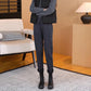 Women's Elegant Plaid Velvet Straight Pants