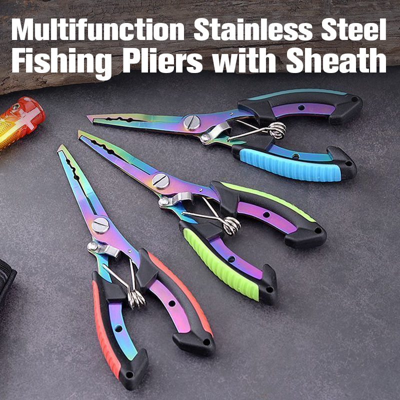 Multifunction Stainless Steel Fishing Pliers with Sheath
