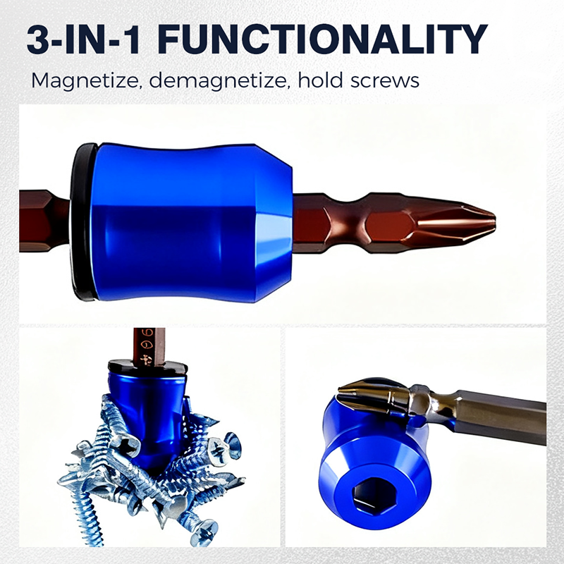 ⚡3-in-1 Screwdriver Head Magnetic Ring