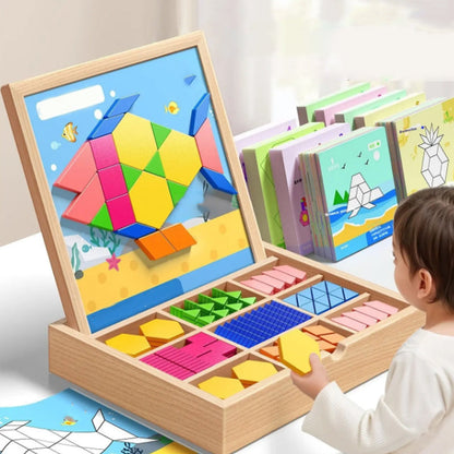 🔥Wooden Magnetic Pattern Block Puzzle Set🧩