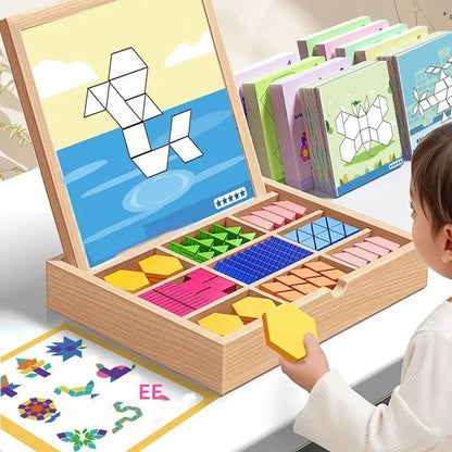 🔥Wooden Magnetic Pattern Block Puzzle Set🧩