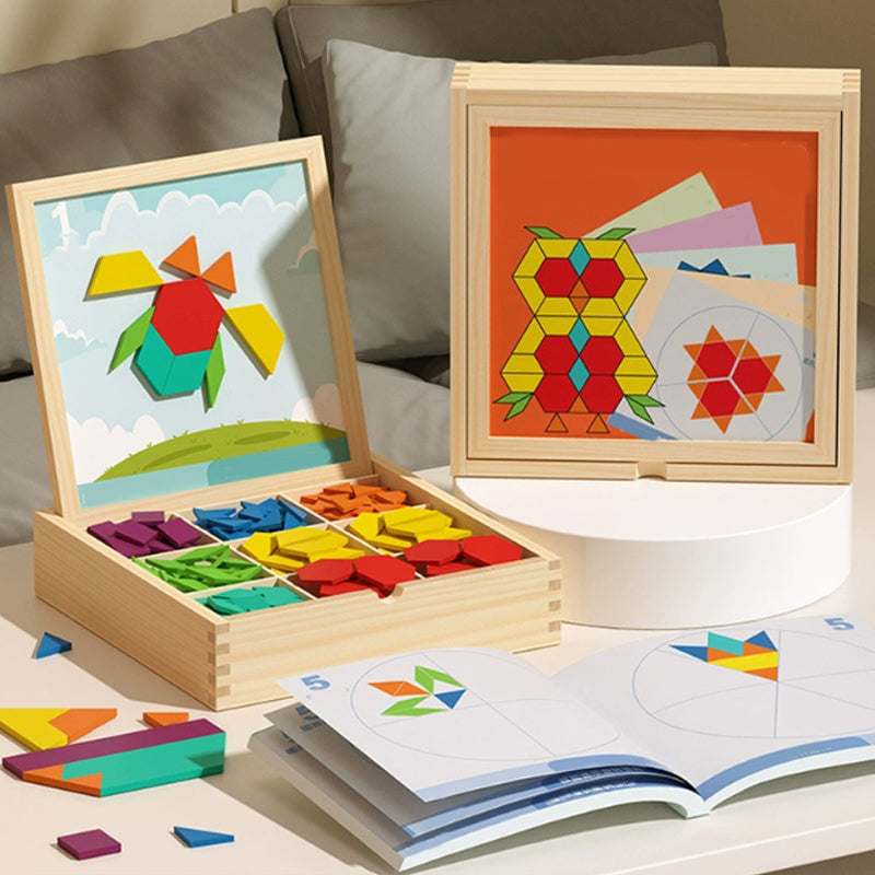 🔥Wooden Magnetic Pattern Block Puzzle Set🧩