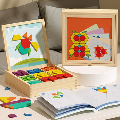 🔥Wooden Magnetic Pattern Block Puzzle Set🧩