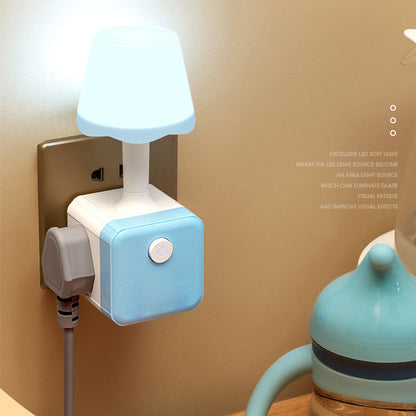 2-in-1 Cube Socket LED Night Lamp