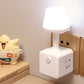 2-in-1 Cube Socket LED Night Lamp