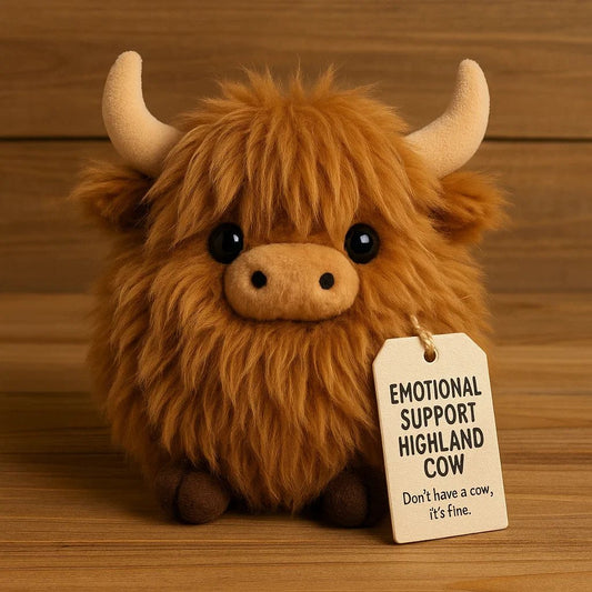 🐮 Emotional Support Highland Cow Plush