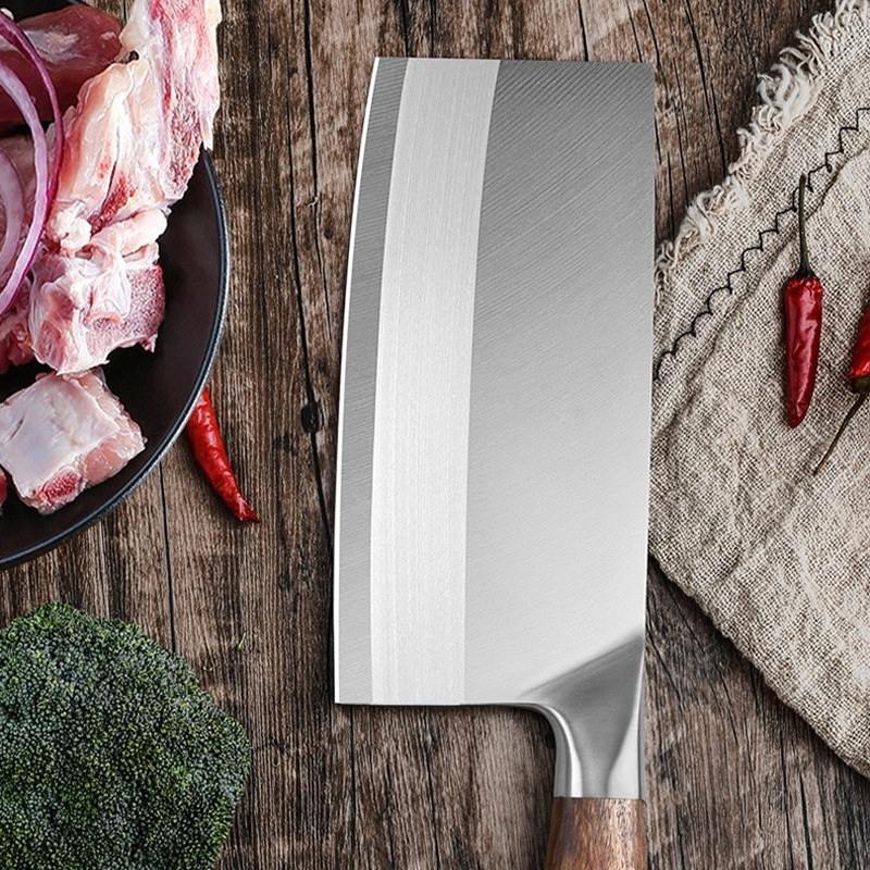 Sharp Cleaver Knife with Wooden Handle