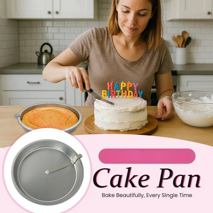 🍰 Perfect Release Stainless Steel Cake Pan