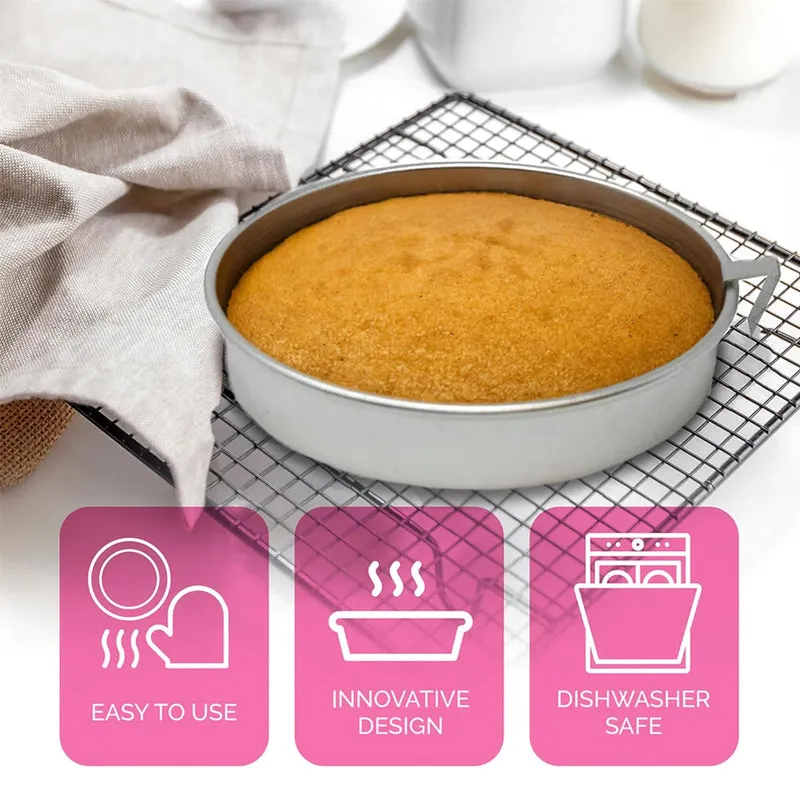 🍰 Perfect Release Stainless Steel Cake Pan