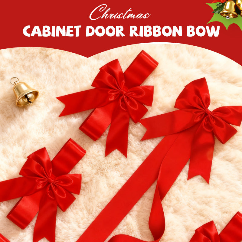 🎁Large Christmas Cabinet Door Ribbon Bow