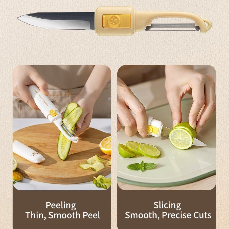 2-in-1 Kitchen Fruit Knife & Peeler