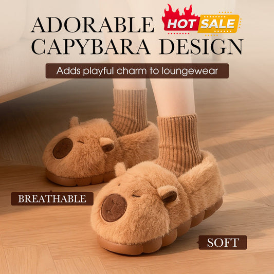 🐾Warm Indoor Non-Slip Capybara Slippers🎁