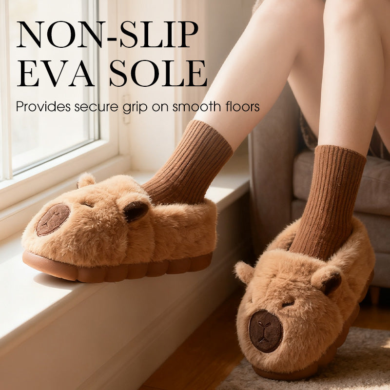🐾Warm Indoor Non-Slip Capybara Slippers🎁
