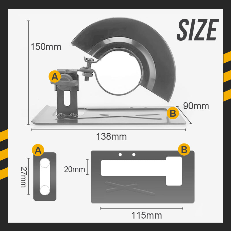 Cutting Stand Protective Cover Kit for Angle Grinder