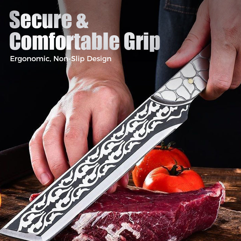 🔪  FULL-TANG SURVIVAL KNIFE - 8" Stainless Steel Blade with Fire Starter, Multi-Tool Kit Included, Perfect for Outdoor Adventures and Camping 🏕️🔥