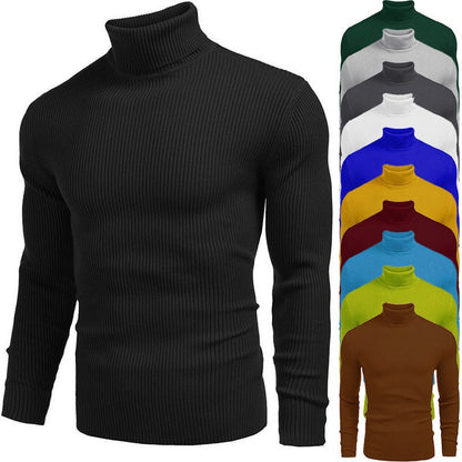 🧶 Winter Men's Knitted Turtleneck Slim Sweater