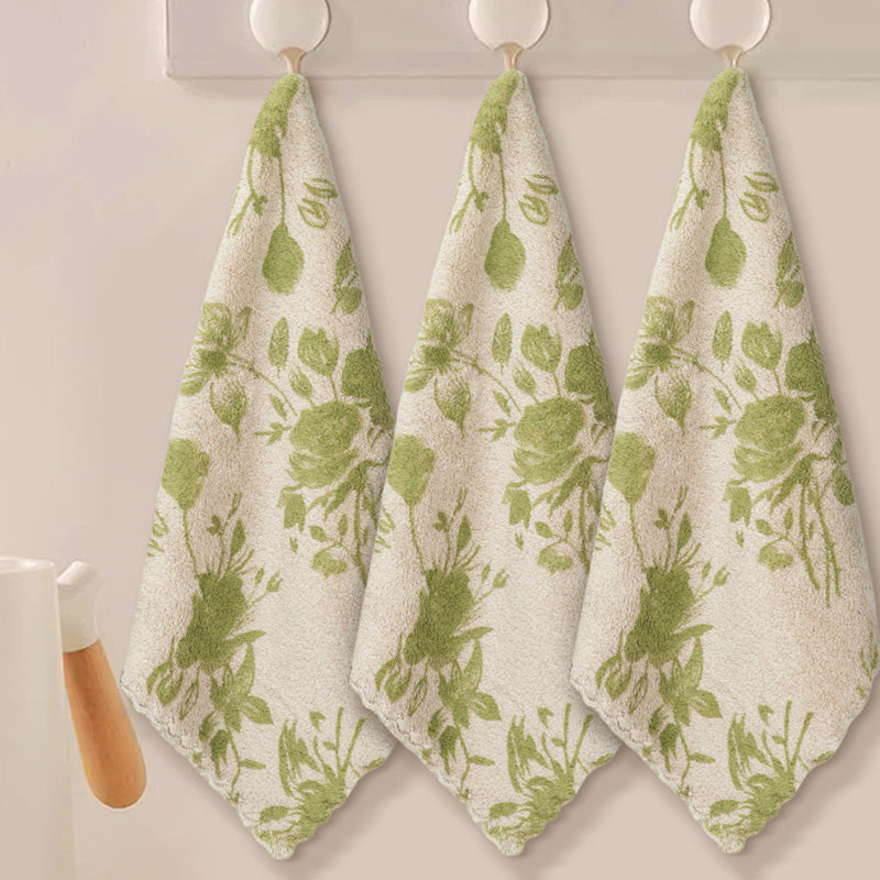 Coral Velvet Kitchen Cleaning Cloth