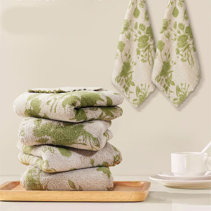 Coral Velvet Kitchen Cleaning Cloth