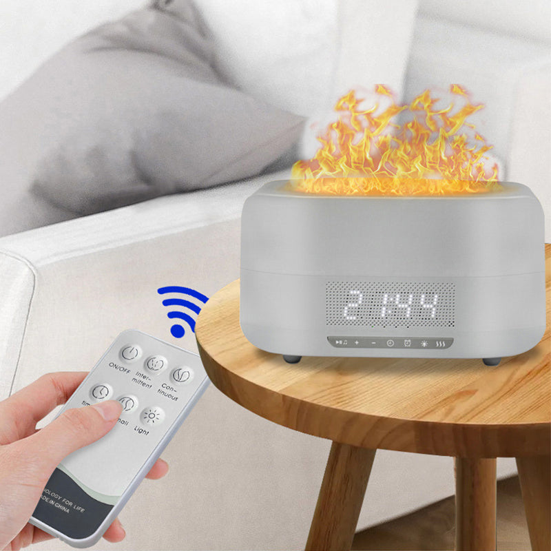 Flame Aromatherapy Diffuser Humidifier with Bluetooth Speaker