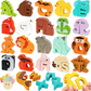 🎨26-Piece Wooden Letter & Animal Matching Toy