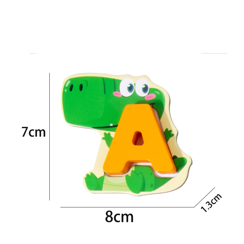 🎨26-Piece Wooden Letter & Animal Matching Toy