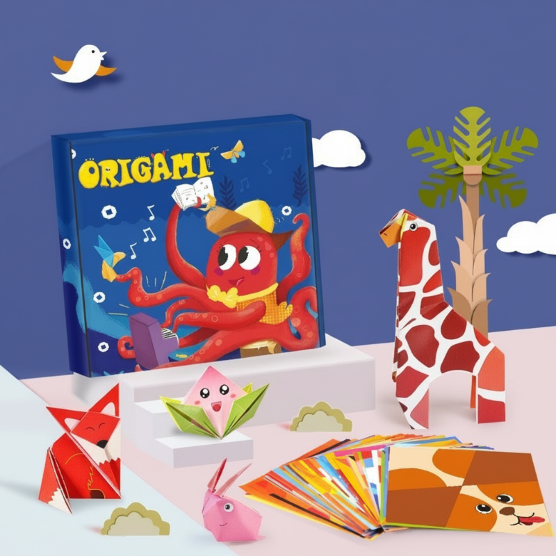 🐾 DIY Origami Craft Kit for Kids