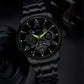 Men's Waterproof Roman Skeleton Automatic Mechanical Watch