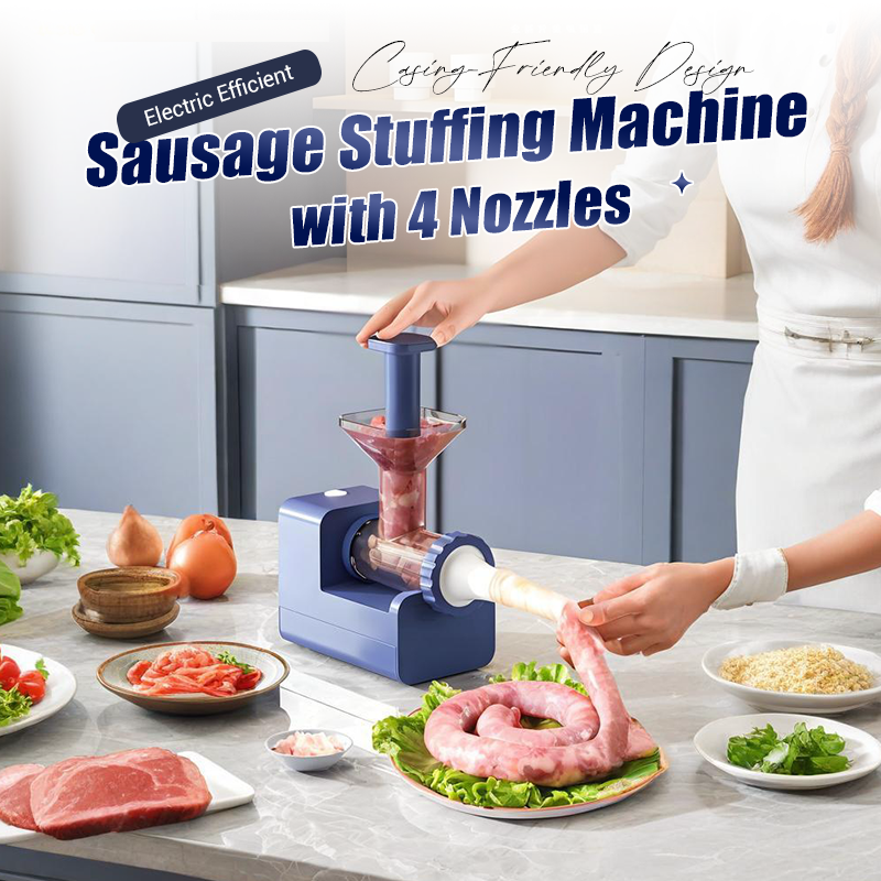 🍖Electric Efficient Sausage Stuffing Machine with 4 Nozzles