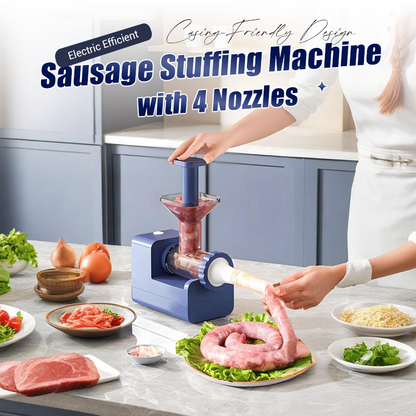 🍖Electric Efficient Sausage Stuffing Machine with 4 Nozzles