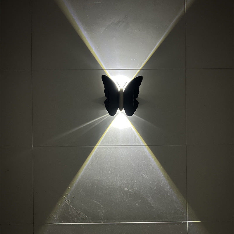 Unique Waterproof Solar Butterfly & Bat LED Wall Sconce