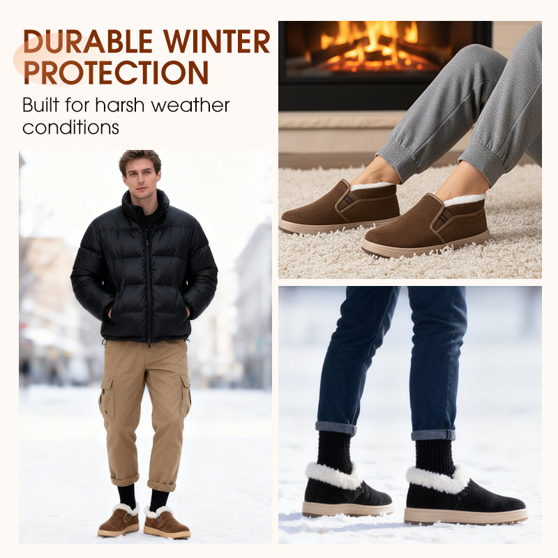 Men's Warm Comfort Slip-On Ankle Shoes