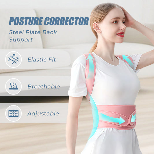 🔥Steel Plate Back Support Posture Corrector