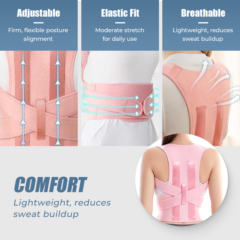 🔥Steel Plate Back Support Posture Corrector