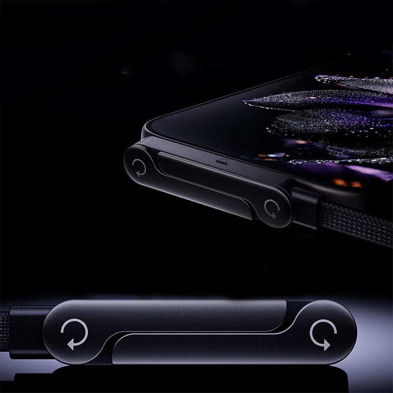 240W Fast Charging Cable with Adjustable Phone Stand