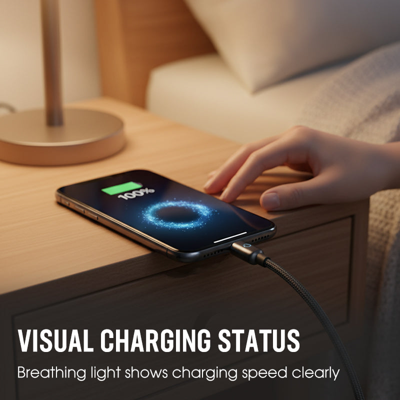 Value Bundle: Smart Power-Off Fast Charging Cable + Cable Organizer Hook