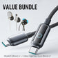 Value Bundle: Smart Power-Off Fast Charging Cable + Cable Organizer Hook