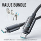 Value Bundle: Smart Power-Off Fast Charging Cable + Cable Organizer Hook