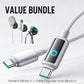 Value Bundle: Smart Power-Off Fast Charging Cable + Cable Organizer Hook