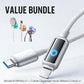 Value Bundle: Smart Power-Off Fast Charging Cable + Cable Organizer Hook